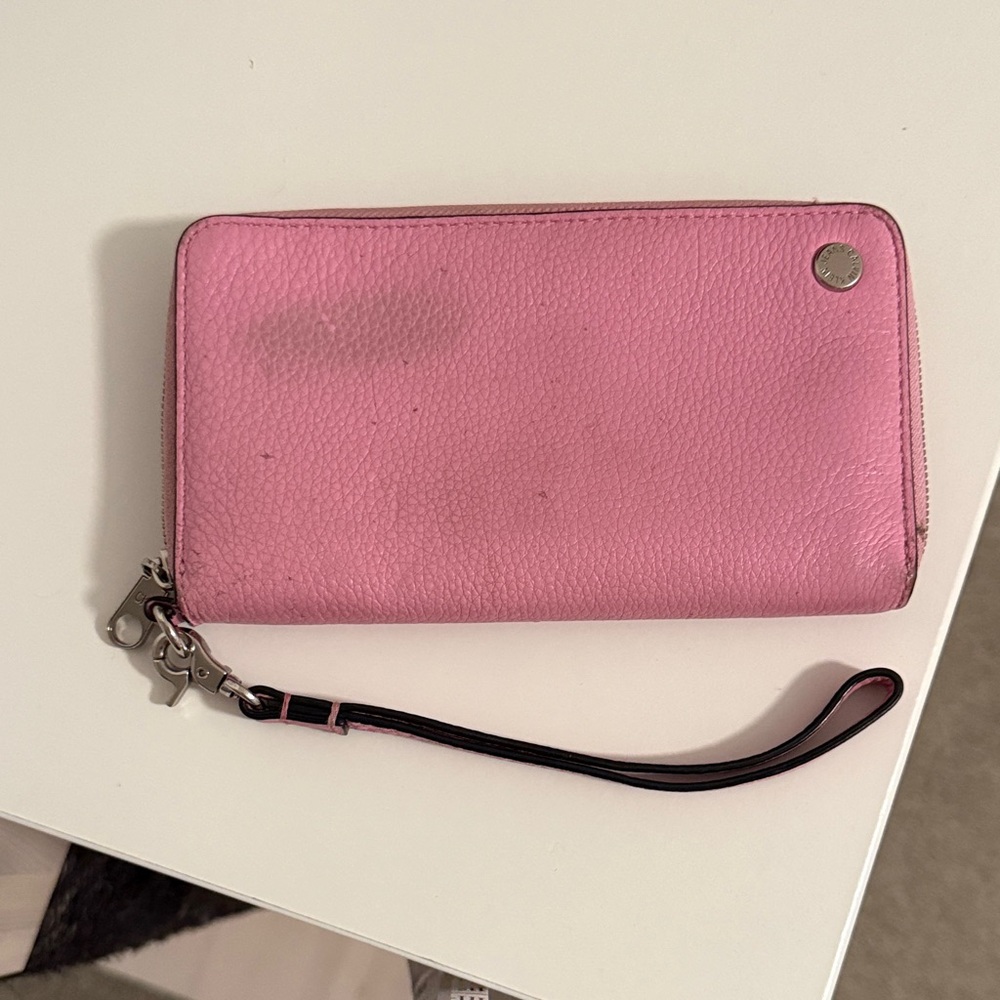 Calvin Klein Pink Wristlet Clutch READ FIRST